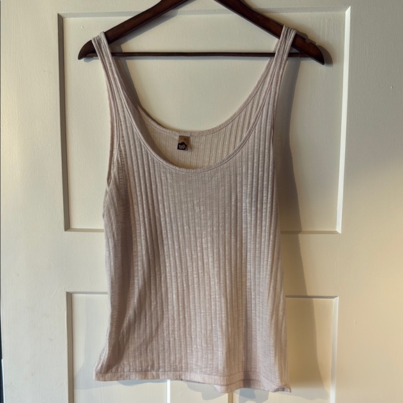 Women's Sheer Blush Pink Tank Top - Picture 1 of 3